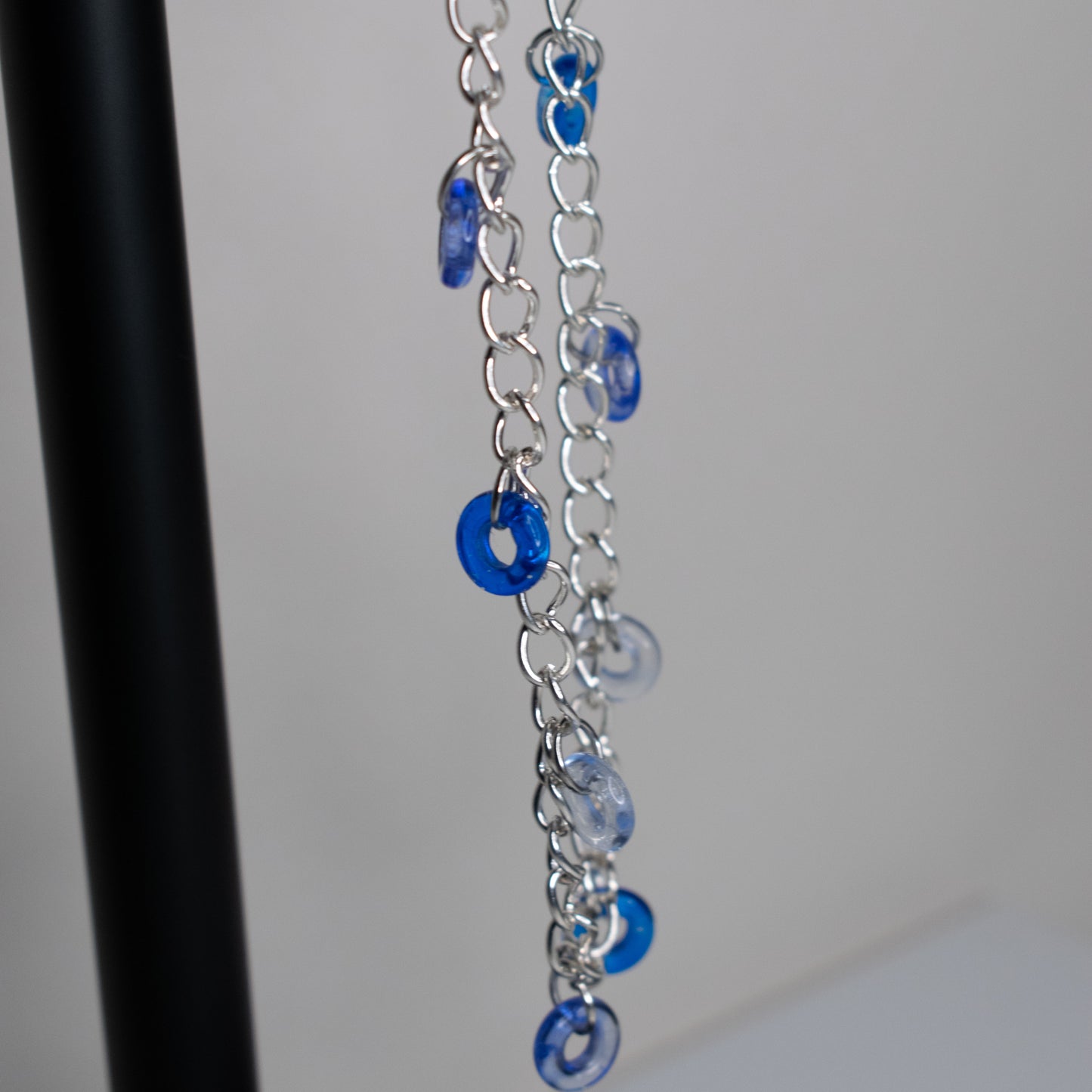 Silver Hoop Charm Necklace