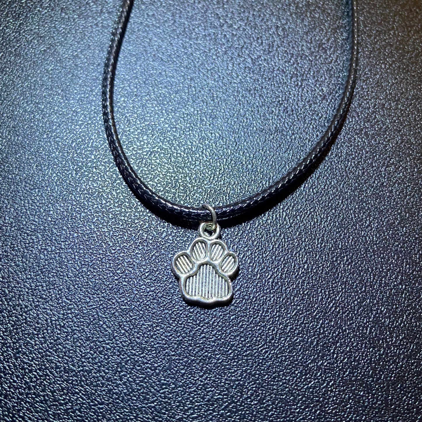 Black Cord Pendant Necklace
