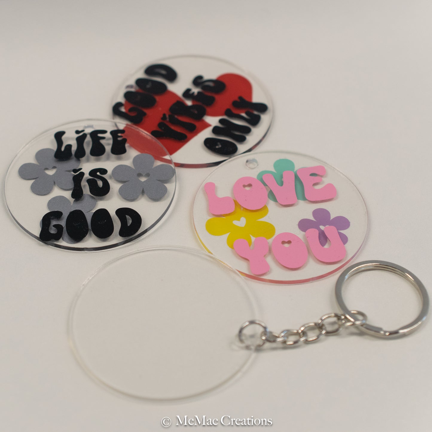 "Bubble" Style Keyring