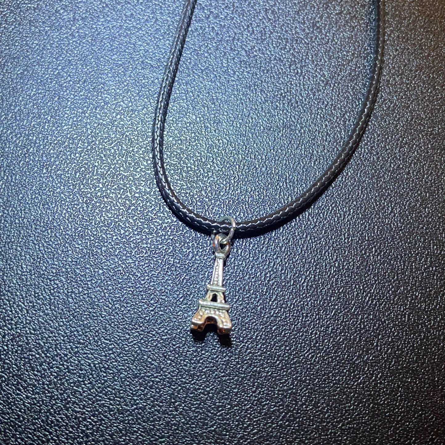 Black Cord Pendant Necklace