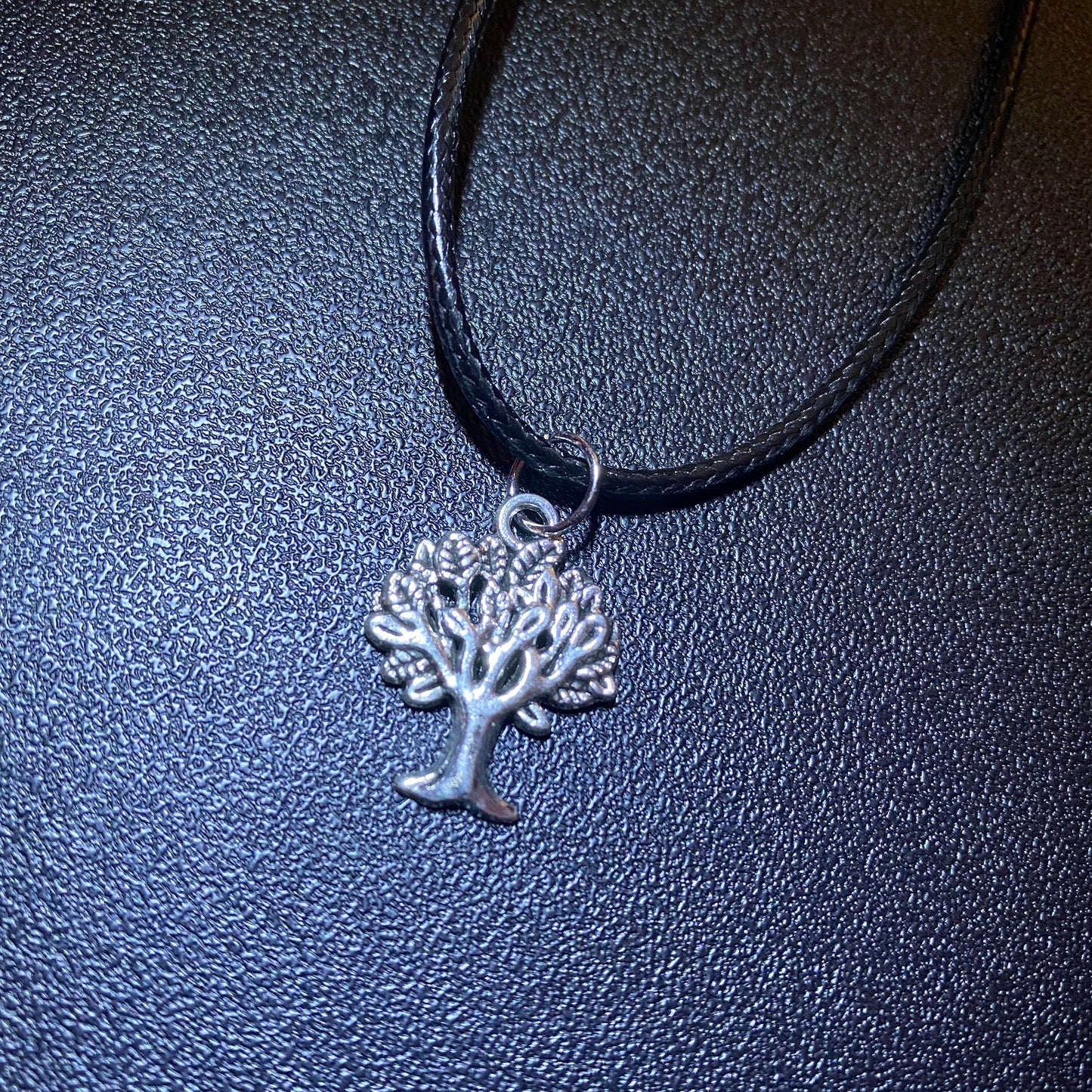 Black Cord Pendant Necklace