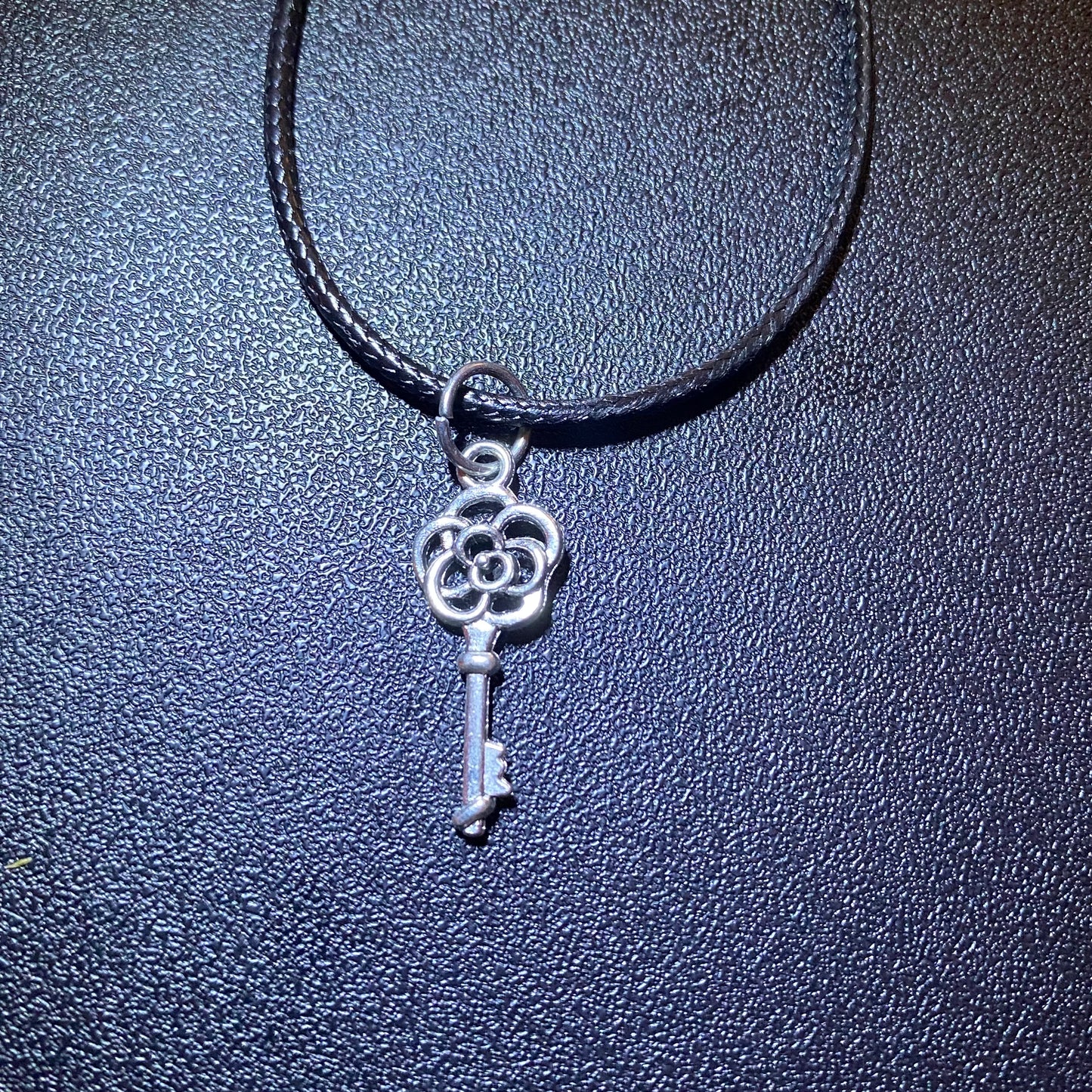 Black Cord Pendant Necklace