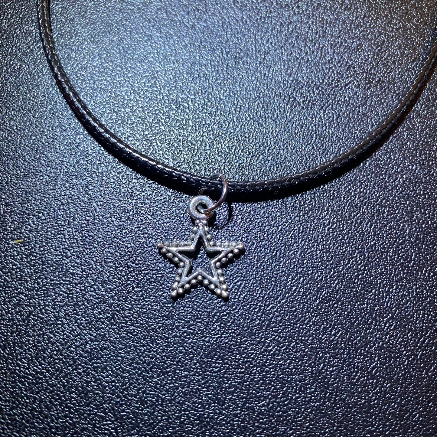 Black Cord Pendant Necklace
