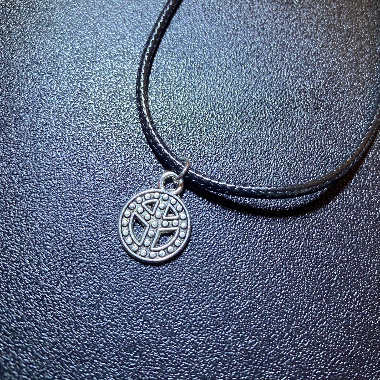Black Cord Pendant Necklace