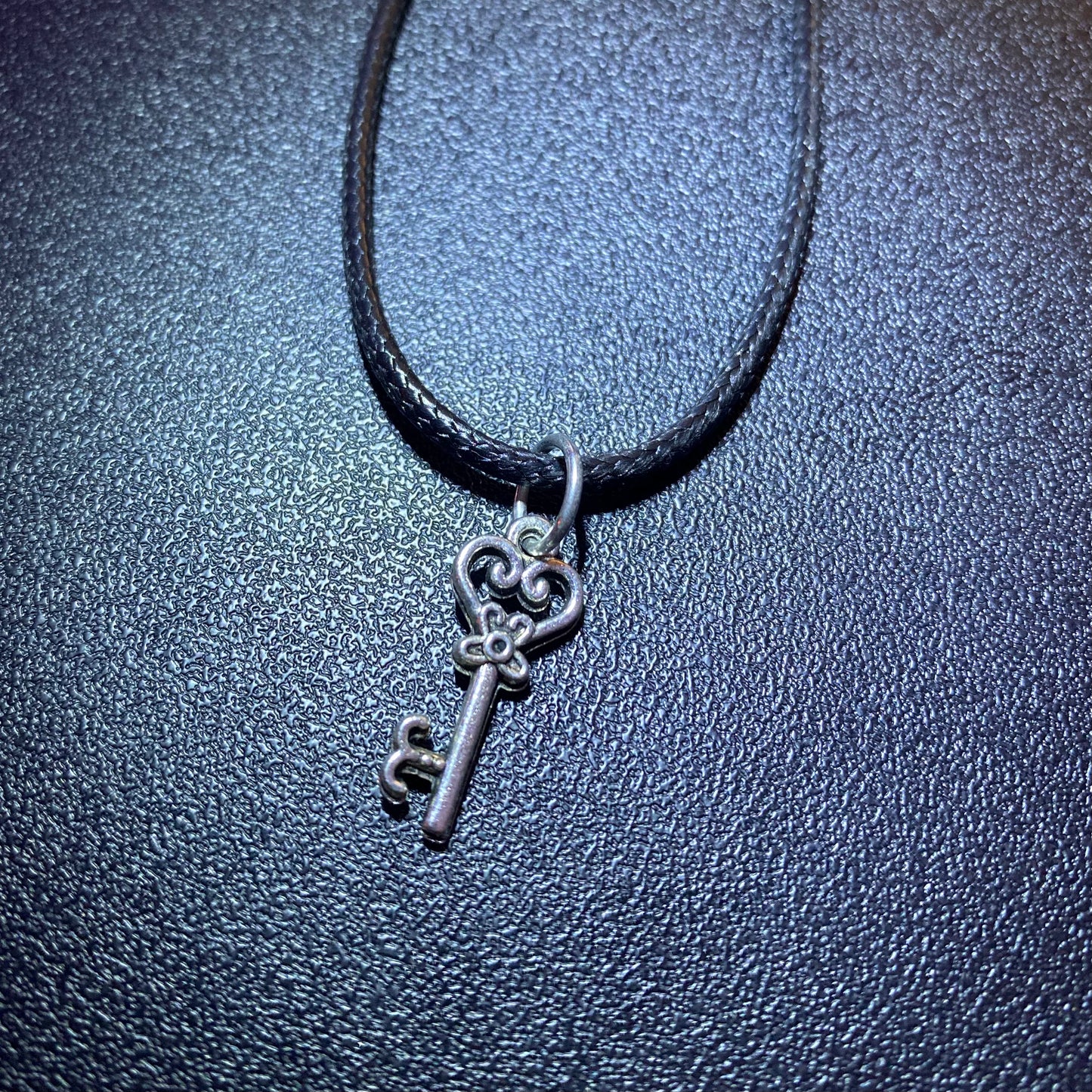 Black Cord Pendant Necklace