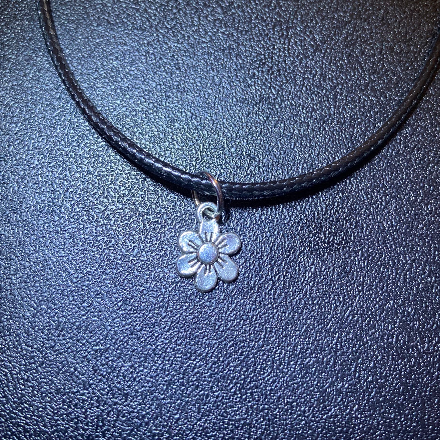 Black Cord Pendant Necklace